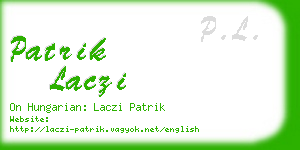 patrik laczi business card